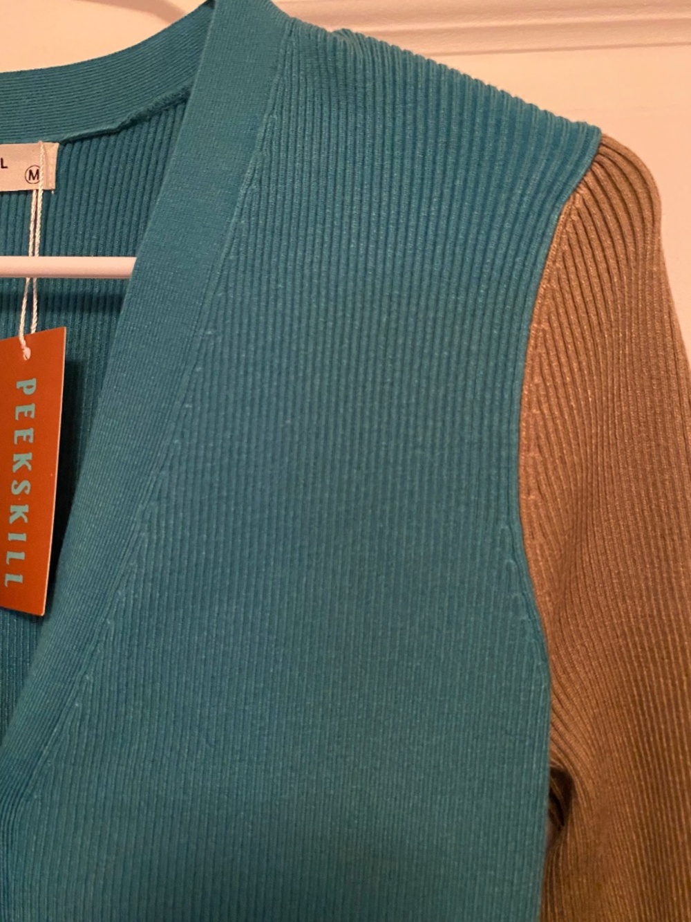 NWT Peekskill Color Block Ribbed Midi Dress - Picture 2 of 5